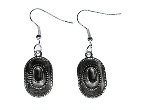 Miniblings Cowboyhut Ohrringe Miniblings Hänger Wilder Westen Cowboy Cowgirl Hut silber von Miniblings