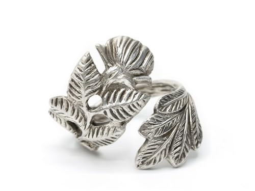 Miniblings Echtsilber Ring 825er Sterling Silber Besteck Handarbeit Unikat AB2 - Handmade Modeschmuck I Fingerring mit Motiv I one Size verstellbar von Miniblings