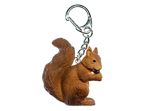 Miniblings Eichhörnchen Schlüsselanhänger Klettertier Kinder Hörnchen Tiere Braun - Handmade Modeschmuck I I Anhänger Schlüsselring Schlüsselband Keyring von Miniblings