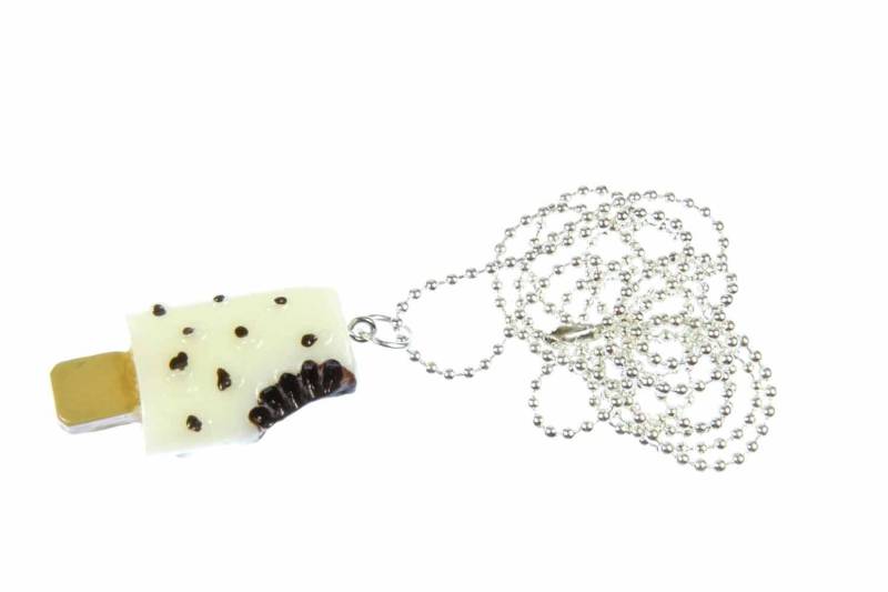Miniblings Eis Stieleis Halskette 80cm Sommer Eis Am Stil Weiß Mädchen von Miniblings