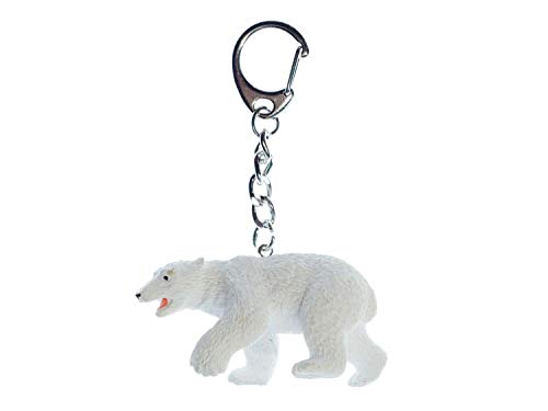 Miniblings Eisbär Schlüsselanhänger Bär Polarbär Bär - Handmade Modeschmuck I I Anhänger Schlüsselring Schlüsselband Keyring von Miniblings