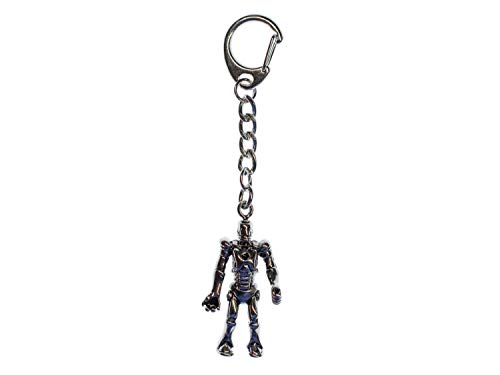 Miniblings Exoskelett Schlüsselanhänger Android Roboter - Handmade Modeschmuck I I Anhänger Schlüsselring Schlüsselband Keyring von Miniblings