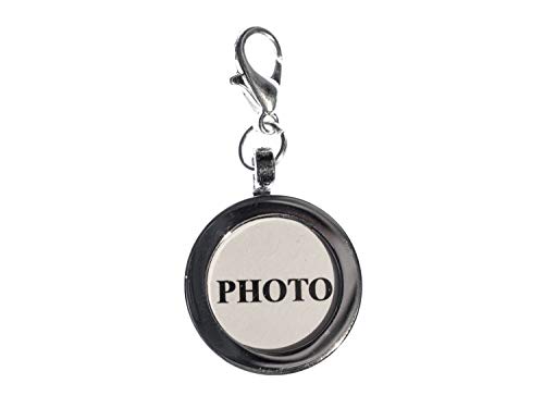 Miniblings Foto Charm Bild Dein EIGENES Foto DIY Silber - Handmade Modeschmuck I Kettenanhänger versilbert - Bettelanhänger Bettelarmband - Anhänger für Armband von Miniblings