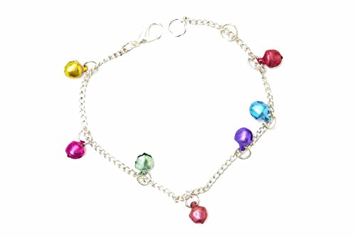 Miniblings Glöckchen Armband Bells Glocken bunt versilbert - Modeschmuck handmade - Damen Mädchen Bettelarmband von Miniblings