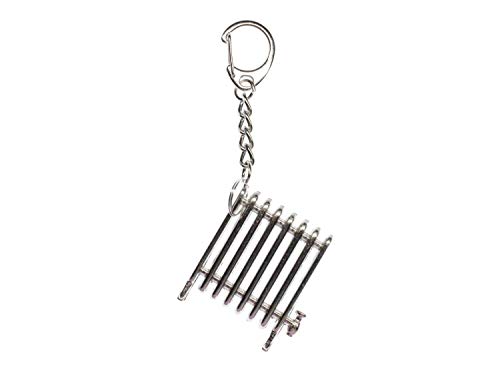 Miniblings Heizung Heizkörper Schlüsselanhänger - Handmade Modeschmuck I Anhänger Schlüsselring Schlüsselband Keyring - Heizung Heizkörper von Miniblings