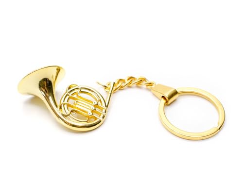 Miniblings Horn Musik Musikinstrument FUN Pappbox - Handmade Modeschmuck I Anhänger Schlüsselring Schlüsselband Keyring von Miniblings