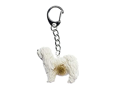 Miniblings Hütehund Bobtail Schlüsselanhänger Sheepdog - Handmade Modeschmuck I I Anhänger Schlüsselring Schlüsselband Keyring von Miniblings