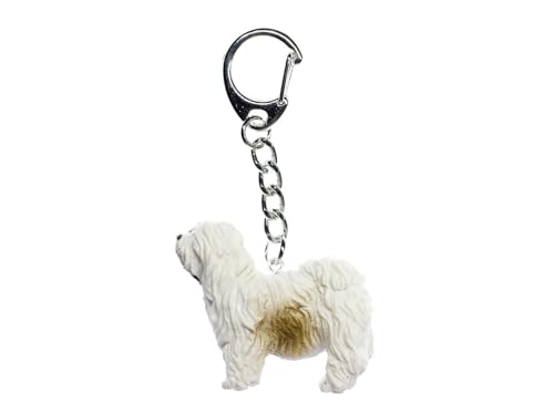 Miniblings Hütehund Bobtail Schlüsselanhänger Sheepdog - Handmade Modeschmuck I I Anhänger Schlüsselring Schlüsselband Keyring von Miniblings