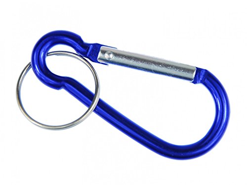 Miniblings Karabiner Schlüsselanhänger Klettern blau - Handmade Modeschmuck I I Anhänger Schlüsselring Schlüsselband Keyring von Miniblings