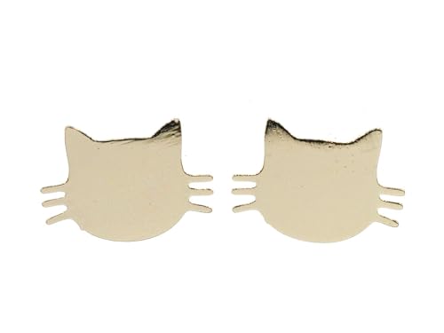 Miniblings Katzen Ohrstecker Stecker Katze Katze Kätzchen rose - Origineller Modeschmuck I Ohrringe Stecker Ohrschmuck von Miniblings