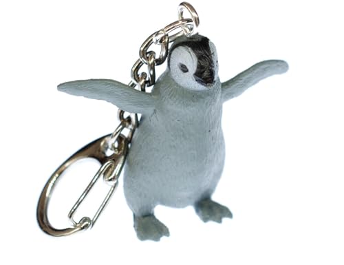 Miniblings Königspinguin Pinguin Antarktis Schlüsselanhänger - Handmade Modeschmuck I Anhänger Schlüsselring Schlüsselband Keyring - Königspinguin Pinguin Antarktis von Miniblings