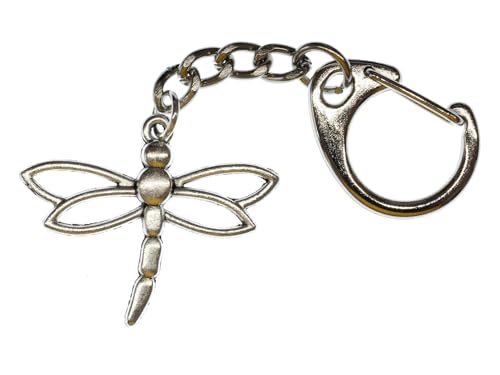 Miniblings Libelle Schlüsselanhänger Insekt Insekten Libellen Silbern Metall - Handmade Modeschmuck I I Anhänger Schlüsselring Schlüsselband Keyring Miniblings Libelle Schlüsselanhänger Insekt Insekten Libellen Silbern Metall - Handmade Modeschmuck I I Anhänger Schlüsselring Schlüsselband Keyring von Miniblings