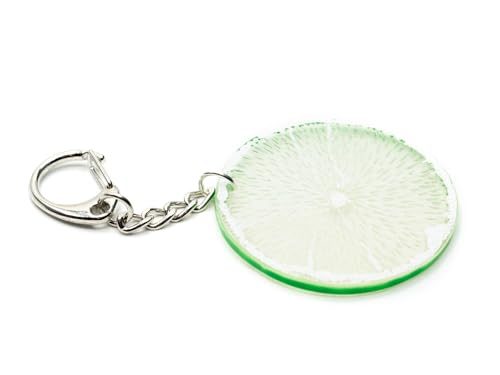 Miniblings Limettenscheibe Schlüsselanhänger Limette Frucht Drink Obst Scheibe - Handmade Modeschmuck I Anhänger Schlüsselring Schlüsselband Keyring Miniblings Limettenscheibe Schlüsselanhänger Limette Frucht Drink Obst Scheibe - Handmade Modeschmuck I Anhänger Schlüsselring Schlüsselband Keyring von Miniblings