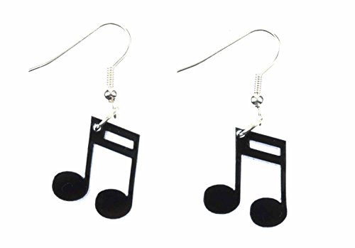 Miniblings Noten Klavier Musikerin Ohrringe Hänger Musik Sechzehntel Note 16tel - Handmade Modeschmuck I Ohrhänger Ohrschmuck versilbert von Miniblings