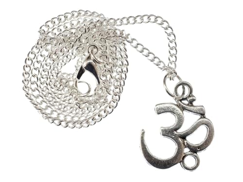 Miniblings Om Symbol Mantra MUL Kette 45cm Yoga Halskette Anhänger Yogi Yogini - Handmade Modeschmuck - Gliederkette versilbert von Miniblings