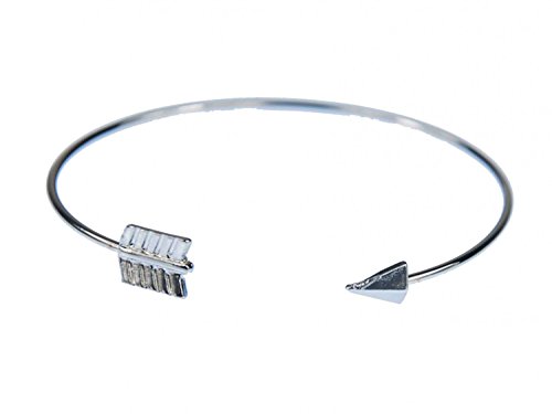 Miniblings Pfeil Armreifen Armband Armreif Indianer Pfeilspitze Silber Metall - Handmade Modeschmuck - Damen Mädchen von Miniblings