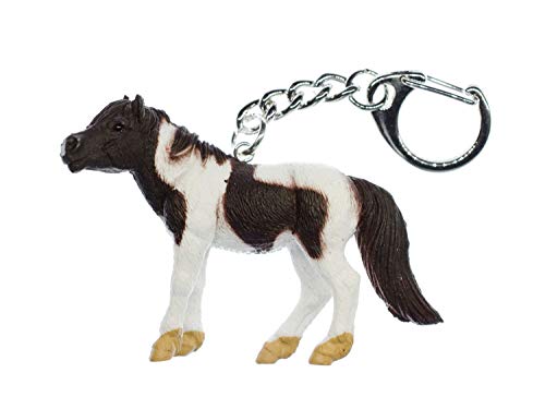 Miniblings Pferd Schlüsselanhänger Pinto Pony Island Pferde Ponyhof - Handmade Modeschmuck I I Anhänger Schlüsselring Schlüsselband Keyring von Miniblings
