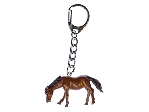 Miniblings Pferd Schlüsselanhänger Pony Reiten braun 3D - Handmade Modeschmuck I I Anhänger Schlüsselring Schlüsselband Keyring von Miniblings