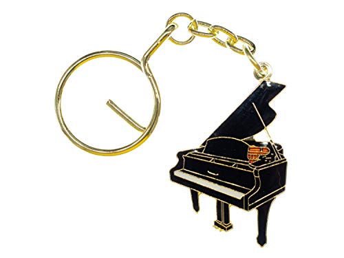 Miniblings Piano Schlüsselanhänger Klavier Musik Instrument Musiker Pianist - Handmade Modeschmuck I I Anhänger Schlüsselring Schlüsselband Keyring von Miniblings