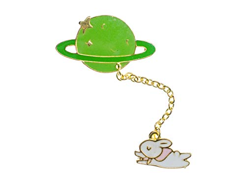Miniblings Planet Hase emailliert Brosche Astronaut Emaille Weltall Häschen Alien - Handmade Modeschmuck I Anstecknadel Button Pins Miniblings Planet Hase emailliert Brosche Astronaut Emaille Weltall Häschen Alien - Handmade Modeschmuck I Anstecknadel Button Pins von Miniblings