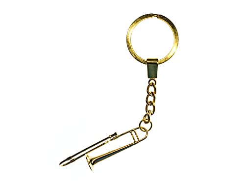 Miniblings Posaune Instrument Musik Big Band Schlüsselanhänger - Handmade Modeschmuck I Anhänger Schlüsselring Schlüsselband Keyring - Posaune Instrument Musik Big Band von Miniblings