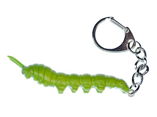 Miniblings Raupe Schlüsselanhänger Halloween Wurm - Handmade Modeschmuck I I Anhänger Schlüsselring Schlüsselband Keyring von Miniblings