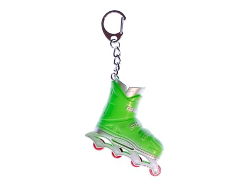 Miniblings Rollerskates Rollschuhe Inlineskates Schlüsselanhänger grün - Handmade Modeschmuck I I Anhänger Schlüsselring Schlüsselband Keyring von Miniblings