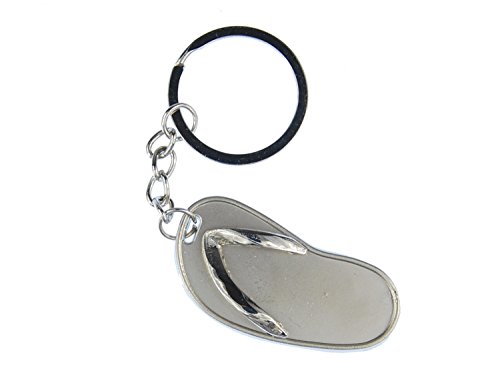 Miniblings Sandalen Schlüsselanhänger Schuhe Badelatsche - Handmade Modeschmuck I I Anhänger Schlüsselring Schlüsselband Keyring von Miniblings