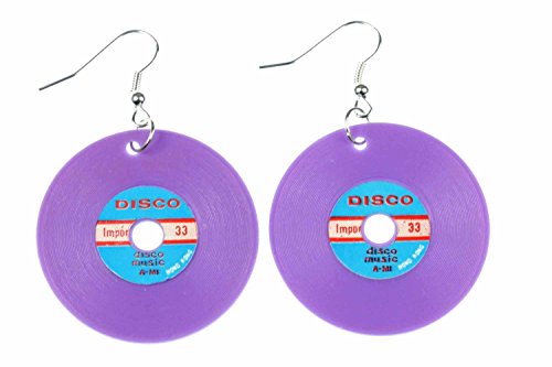 Miniblings Schallplatten Ohrringe LP Vinyl DJ Musik Plattenohrringe XL neon lila - Handmade Modeschmuck I Ohrhänger Ohrschmuck versilbert Miniblings Schallplatten Ohrringe LP Vinyl DJ Musik Plattenohrringe XL neon lila - Handmade Modeschmuck I Ohrhänger Ohrschmuck versilbert von Miniblings