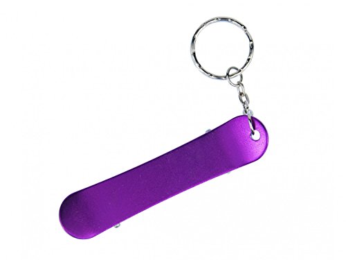 Miniblings Skateboard Schlüsselanhänger Flaschenöffner Skater Lila - Handmade Modeschmuck I I Anhänger Schlüsselring Schlüsselband Keyring von Miniblings
