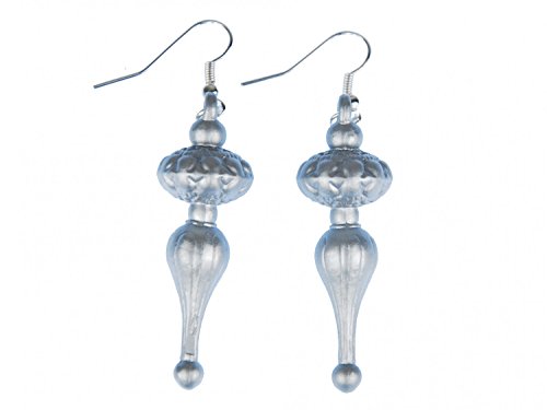 Miniblings Weihnachtsbaumschmuck Spitze Ohrringe Hänger Weihnachten Schnee - Handmade Modeschmuck I Ohrhänger Ohrschmuck versilbert von Miniblings