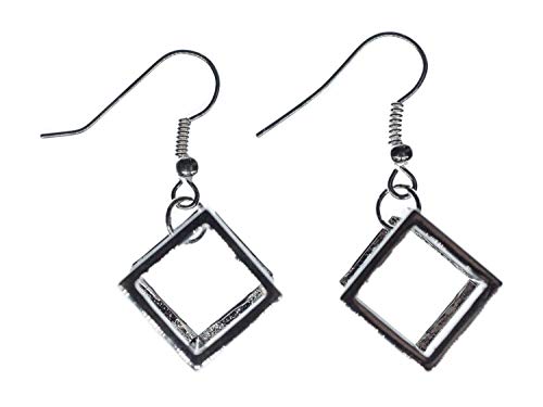 Miniblings Würfel Ohrringe Ohrring Hänger Geometrie abstrakt Metall silber Mathe - Handmade Modeschmuck I Ohrhänger Ohrschmuck versilbert Miniblings Würfel Ohrringe Ohrring Hänger Geometrie abstrakt Metall silber Mathe - Handmade Modeschmuck I Ohrhänger Ohrschmuck versilbert von Miniblings