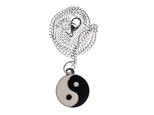 Miniblings Yin Yang Halskette - Handmade Modeschmuck I Kette mit Anhänger Länge: 45cm - Gegensätze Yoga von Miniblings