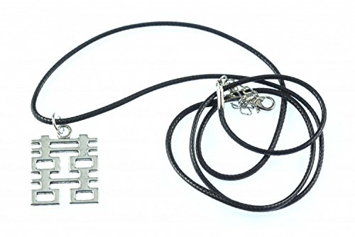 Miniblings Zeichen Glück und Freude Kette Schriftzeichen Schrift Halskette chinesisch China asiatisch - Handmade Modeschmuck - Gliederkette versilbert Miniblings Zeichen Glück und Freude Kette Schriftzeichen Schrift Halskette chinesisch China asiatisch - Handmade Modeschmuck - Gliederkette versilbert von Miniblings
