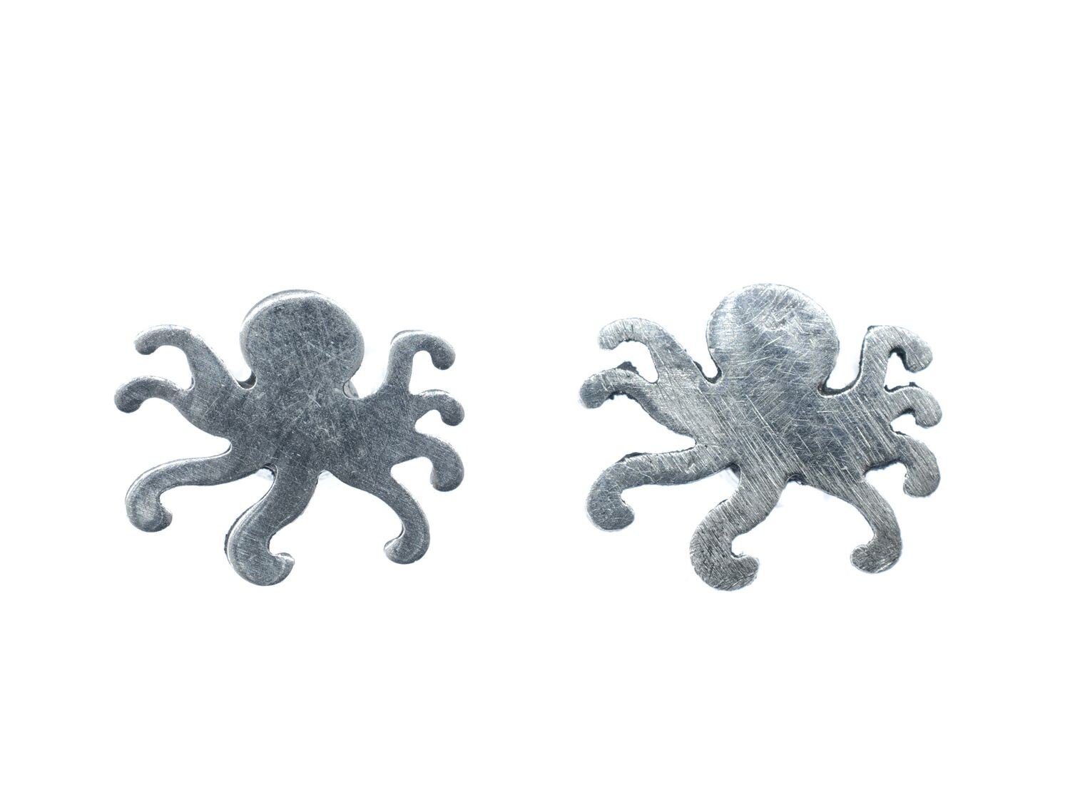 Oktopus 925 Silber Ohrstecker Stecker Miniblings Tintenfisch Meer Handgelötet von Miniblings