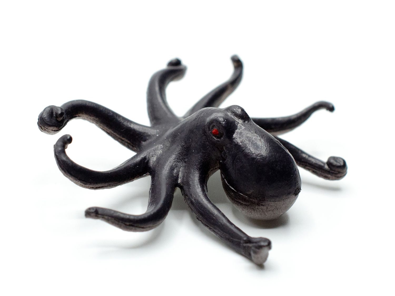 Oktopus Brosche Miniblings Anstecknadel Tintenfisch Krake Oktopode Meer Schwarz von Miniblings