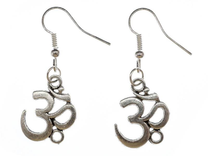 Om Symbol Mantra Mul Ohrringe Miniblings Hänger Shanti Entspannung Yogis Yogini von Miniblings