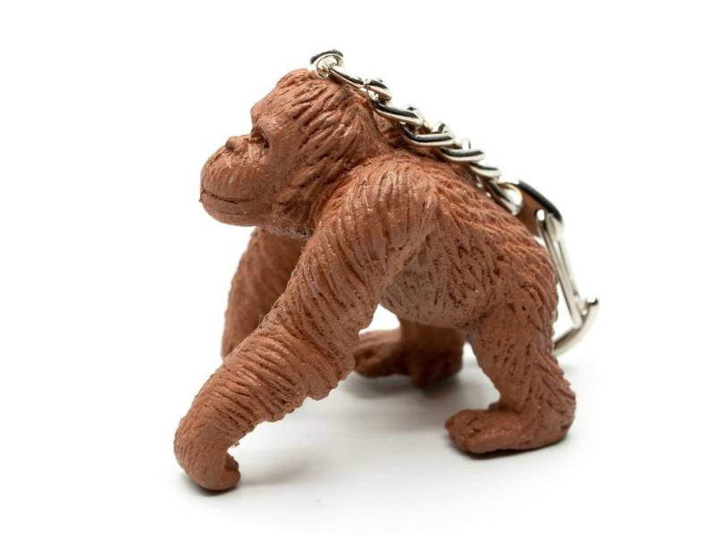 Orang-Utan Schlüsselanhänger Anhänger Schlüsselring Affe Menschenaffe Braun von Miniblings