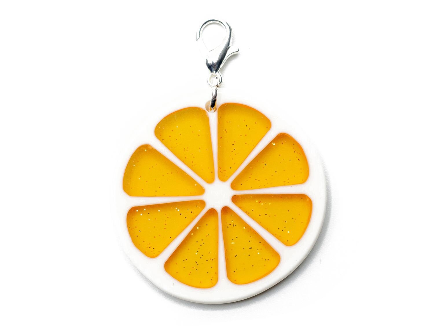 Orangenscheibe Orange Zitrone Charm Zipper Pull Anhänger Bettelanhänger Orange von Miniblings