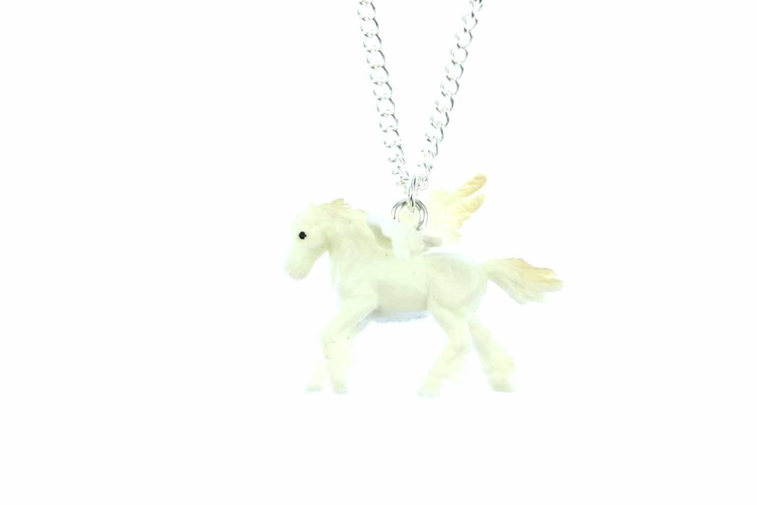 Pegasus Kette Miniblings Geflügeltes Pferd Fantasy Mini 45cm Mirco Pony Gummi von Miniblings