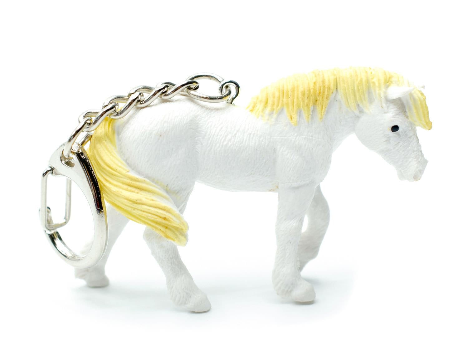 Pferde Schlüsselanhänger Miniblings Schlüsselring Pferd Schimmel Märchen Weiß von Miniblings