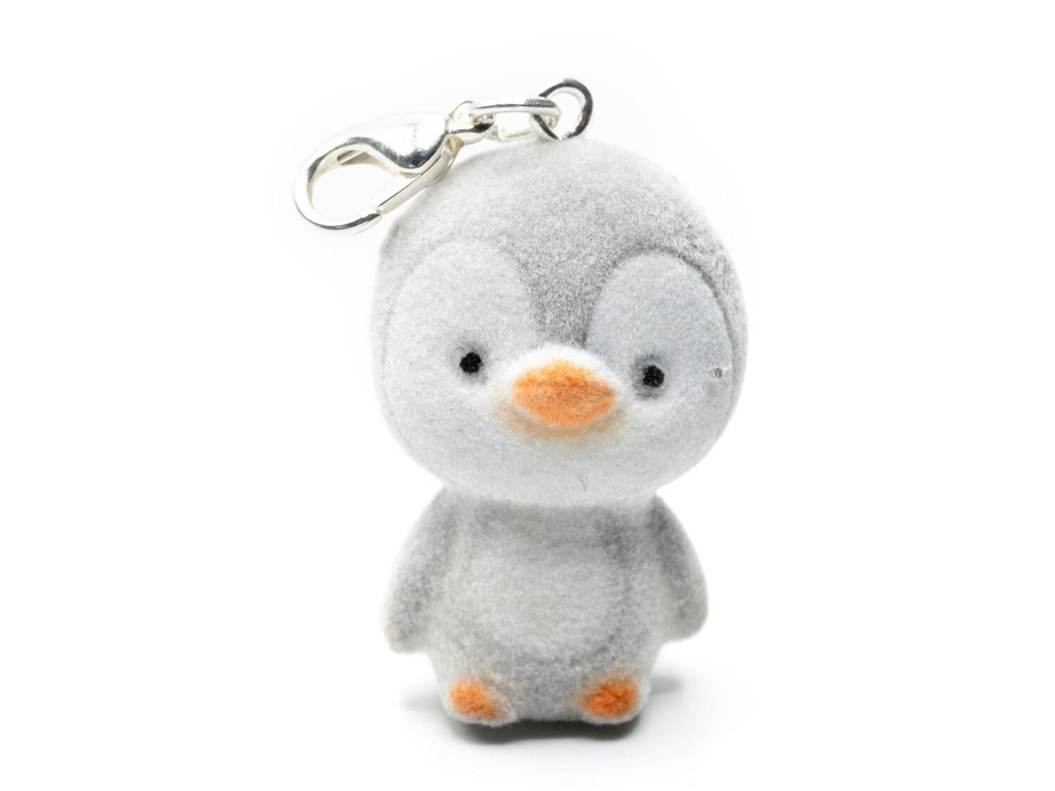 Pinguin Charm Miniblings Anhänger Vogel Seevogel Zootier Niedlich Kids Flock Grau von Miniblings