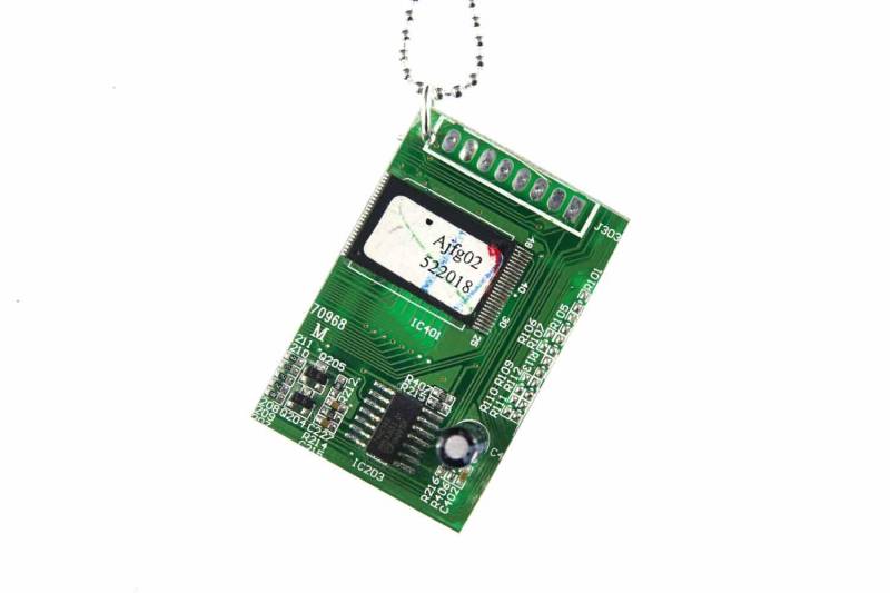 Platine Computer Bauteile Kette Halskette Miniblings Computerplatine 80cm Pc von Miniblings
