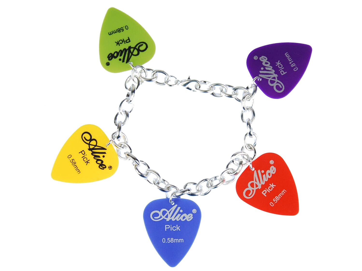 Plektron Armband Plektrum Miniblings Pick Gitarre Bass Punk Bunt von Miniblings