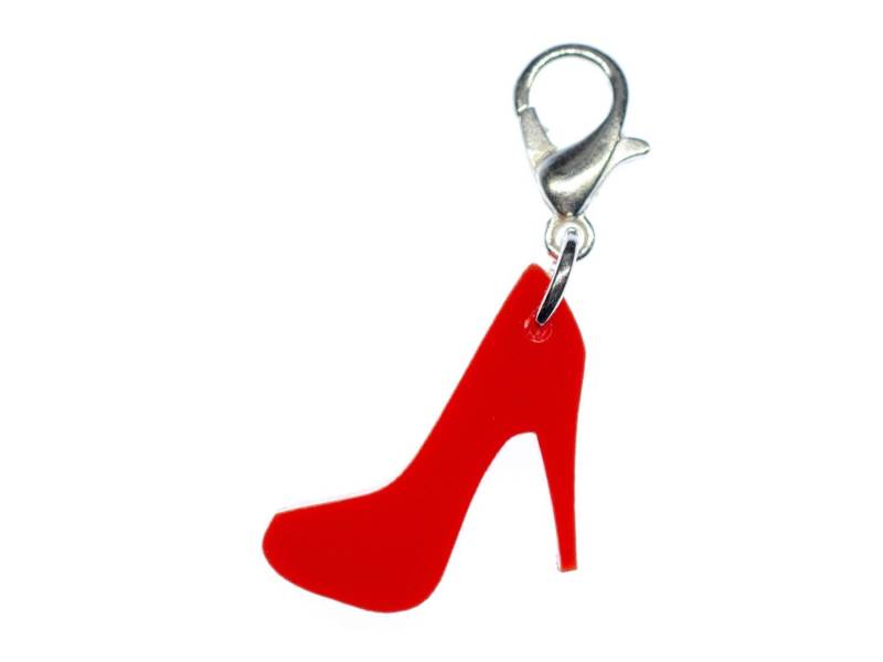 Pumps Charm Anhänger Bettelarmband Miniblings Highheels Damenschuh Rot Acrylglas von Miniblings