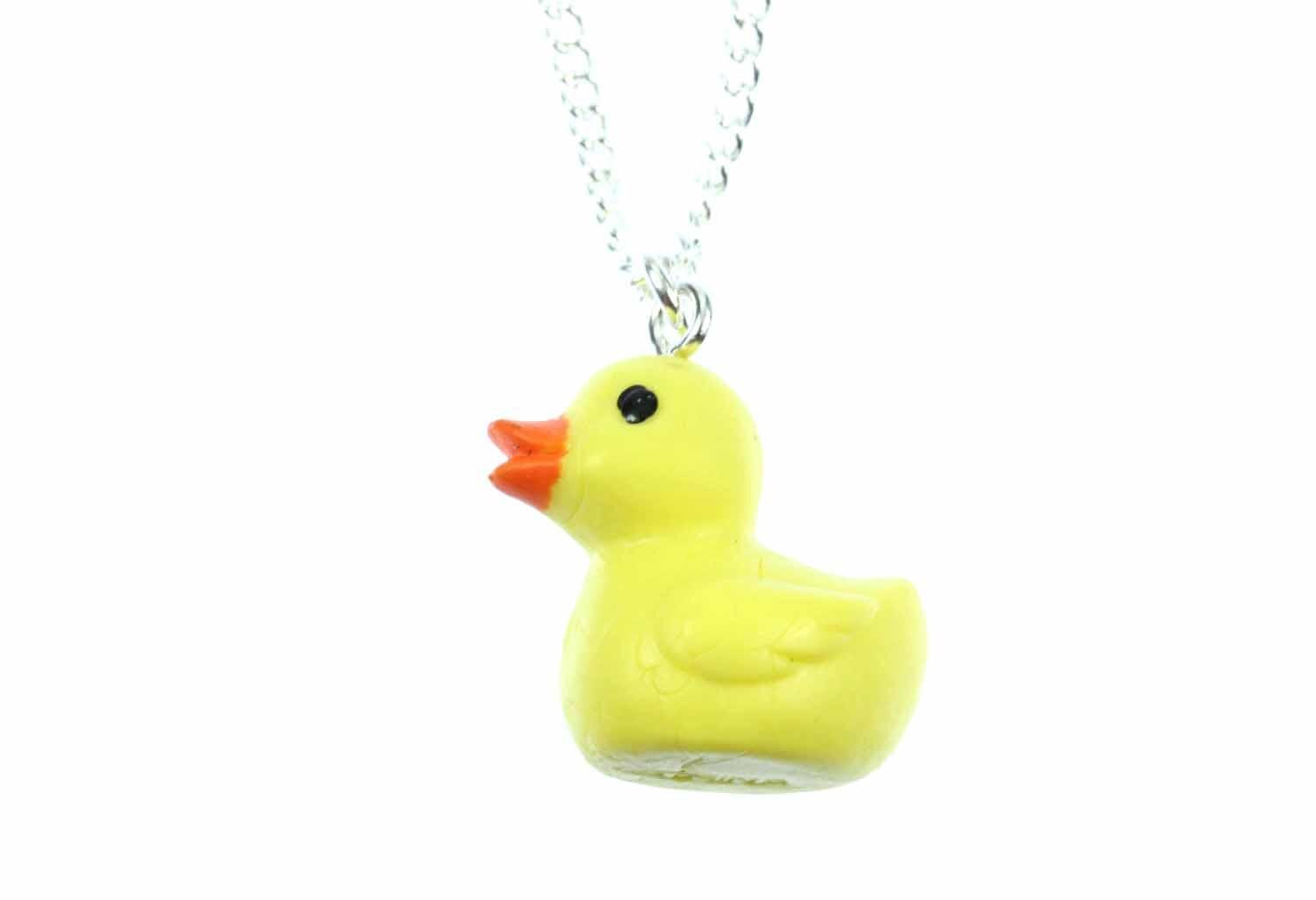 Quietscheentchen Kette Miniblings 45cm Badeente Ente Entchen Badewanne Gummi von Miniblings