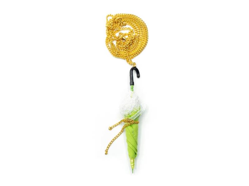 Regenschirm Kette Miniblings 45cm Anhänger Halskette Schirm Regen Miniatur Grün Regenschirm Kette Miniblings 45cm Anhänger Halskette Schirm Regen Miniatur Grün von Miniblings