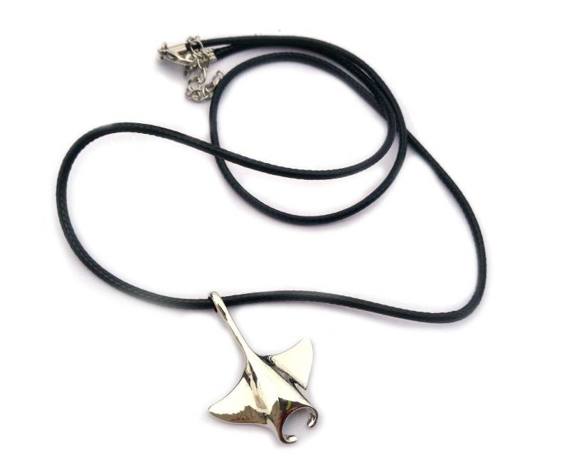Rochen Kette Halskette 60cm Manta Mantarochen Textilband Meer Tauchen von Miniblings