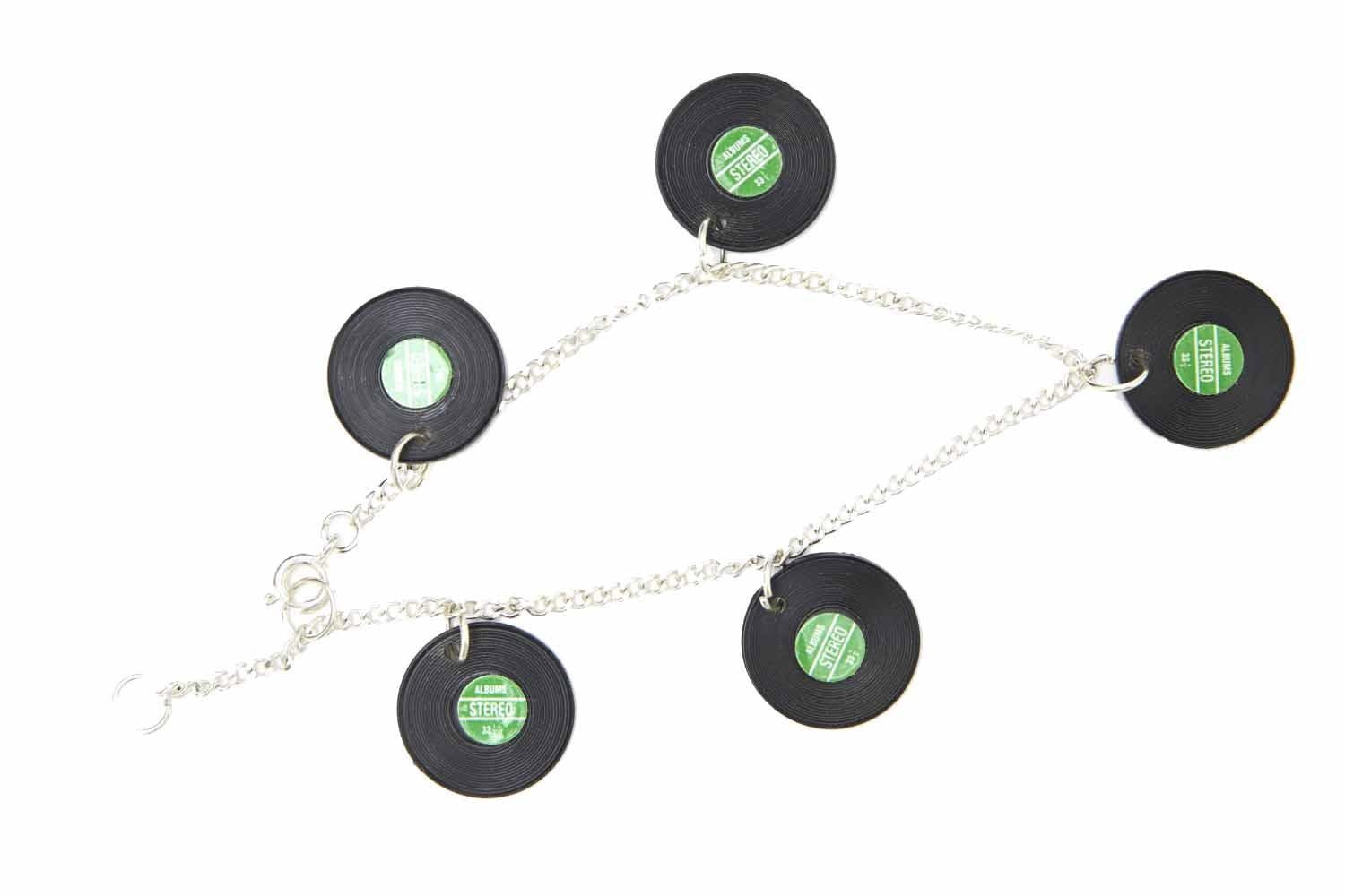 Schallplatten Lp Schallplatte Armband Miniblings Dj Musik Grün von Miniblings