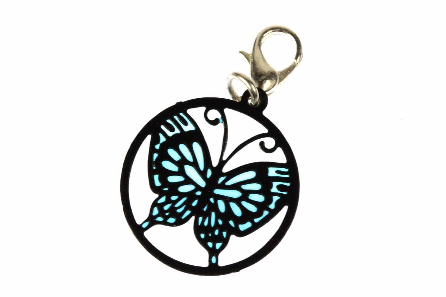 Schmetterling Charm Anhänger Bettelarmband Miniblings Traumfänger Fensterbild von Miniblings